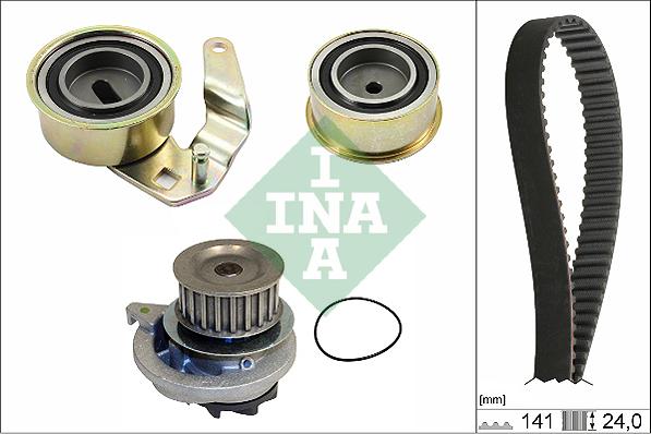 INA 530 0075 30 - Pompa acqua + Kit cinghie dentate autozon.pro