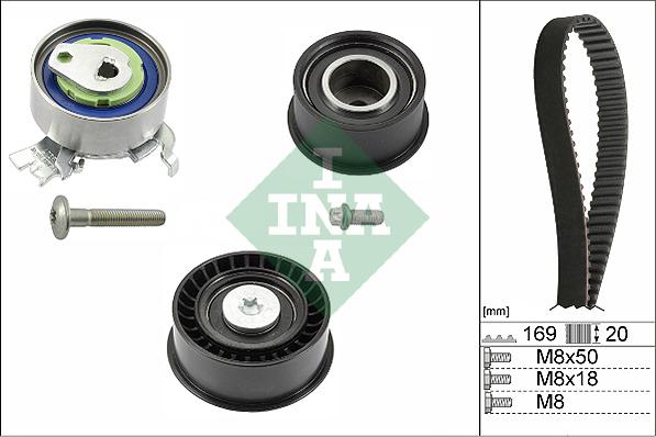 INA 530 0078 10 - Kit cinghie dentate autozon.pro