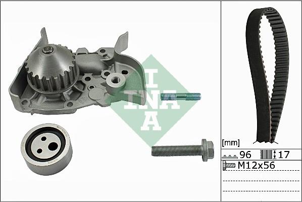 INA 530 0191 30 - Pompa acqua + Kit cinghie dentate autozon.pro