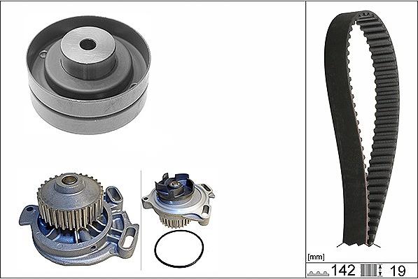 INA 530 0156 30 - Pompa acqua + Kit cinghie dentate autozon.pro