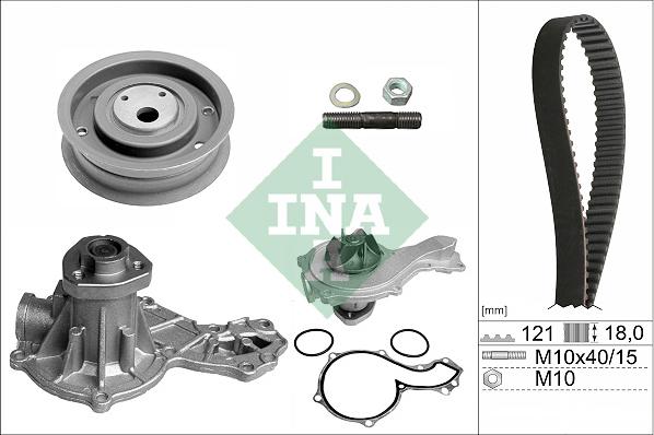 INA 530 0162 30 - Pompa acqua + Kit cinghie dentate autozon.pro