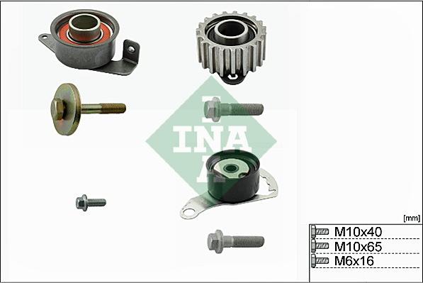 INA 530 0104 09 - Kit di rulli, Cinghia dentata autozon.pro