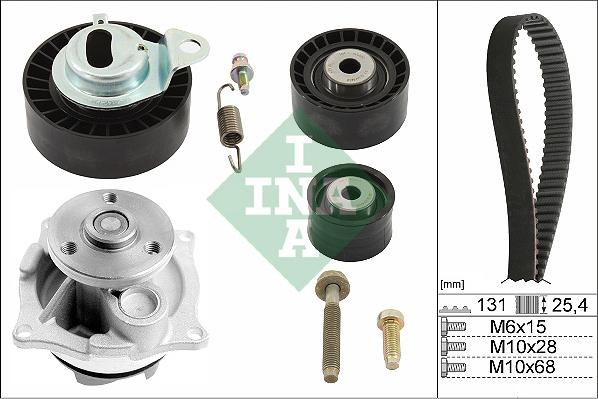 INA 530 0102 31 - Pompa acqua + Kit cinghie dentate autozon.pro