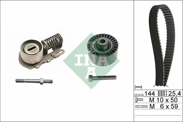 INA 530 0115 10 - Kit cinghie dentate autozon.pro