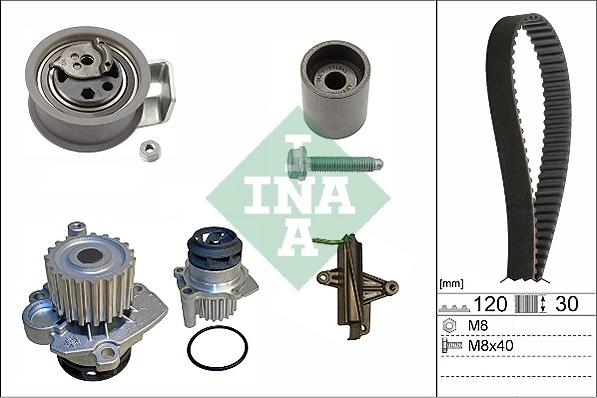 INA 530 0340 31 - Pompa acqua + Kit cinghie dentate autozon.pro