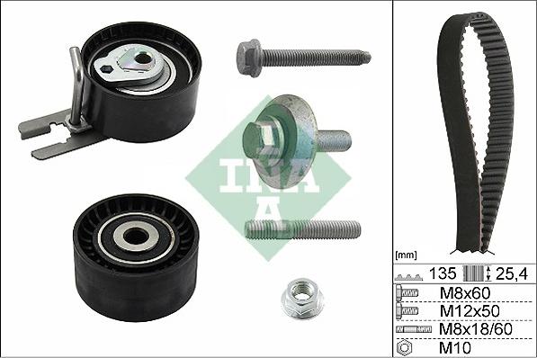 INA 530 0369 10 - Kit cinghie dentate autozon.pro