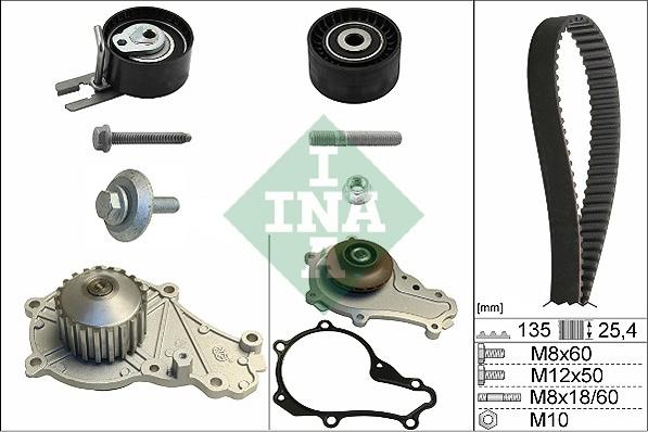 INA 530 0369 30 - Pompa acqua + Kit cinghie dentate autozon.pro