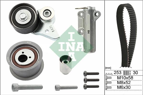 INA 530 0366 10 - Kit cinghie dentate autozon.pro