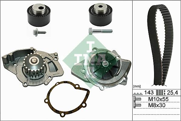 INA 530 0368 30 - Pompa acqua + Kit cinghie dentate autozon.pro