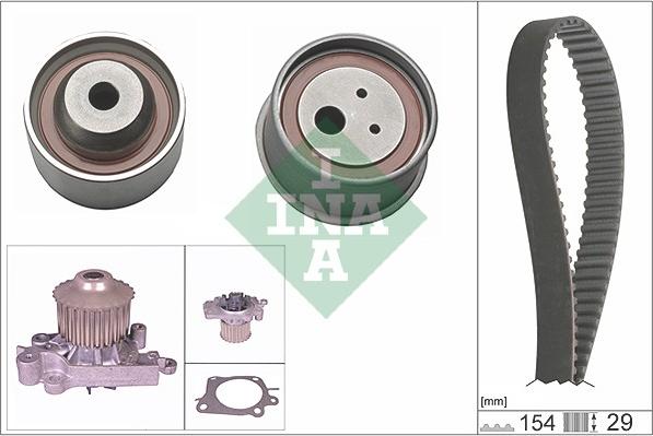 INA 530 0307 30 - Pompa acqua + Kit cinghie dentate autozon.pro