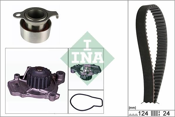 INA 530 0312 30 - Pompa acqua + Kit cinghie dentate autozon.pro