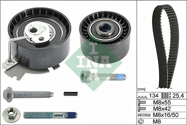 INA 530 0379 10 - Kit cinghie dentate autozon.pro