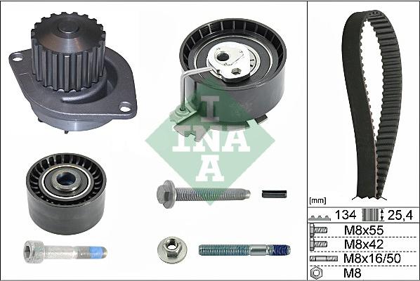 INA 530 0379 30 - Pompa acqua + Kit cinghie dentate autozon.pro