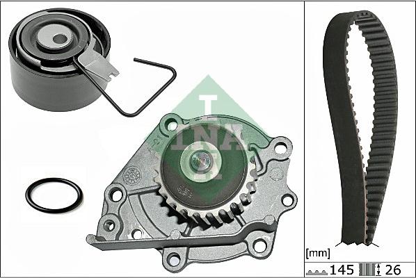 INA 530 0376 30 - Pompa acqua + Kit cinghie dentate autozon.pro