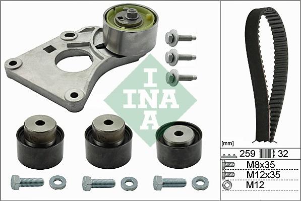 INA 530 0259 10 - Kit cinghie dentate autozon.pro