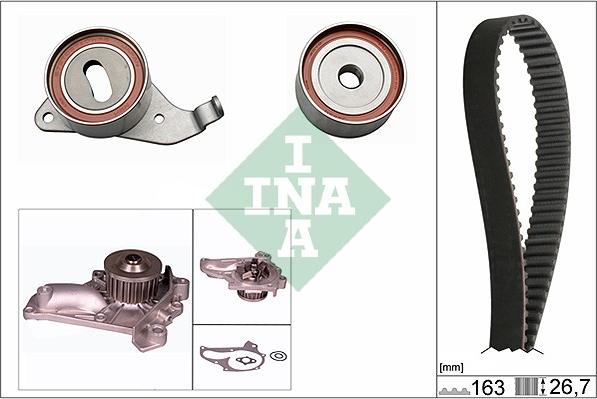 INA 530 0268 30 - Pompa acqua + Kit cinghie dentate autozon.pro