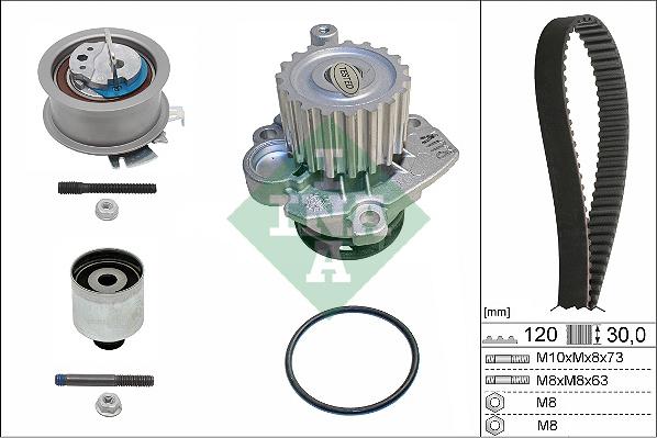 INA 530 0201 33 - Pompa acqua + Kit cinghie dentate autozon.pro