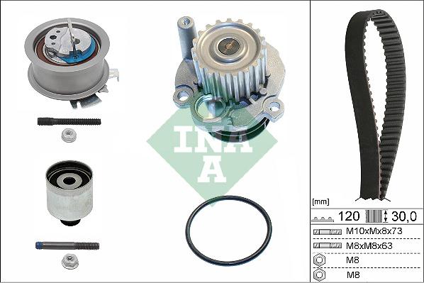 INA 530 0201 32 - Pompa acqua + Kit cinghie dentate autozon.pro