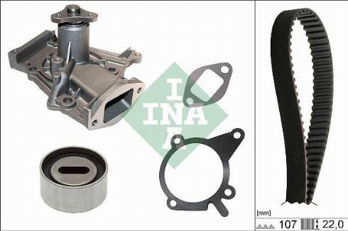 INA 530 0285 30 - Pompa acqua + Kit cinghie dentate autozon.pro