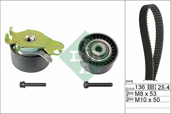 INA 530 0236 10 - Kit cinghie dentate autozon.pro