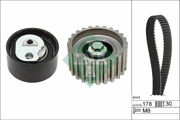 INA 530 0232 10 - Kit cinghie dentate autozon.pro