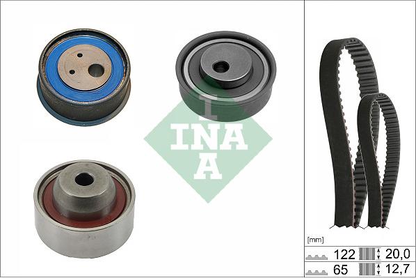 INA 530 0740 10 - Kit cinghie dentate autozon.pro