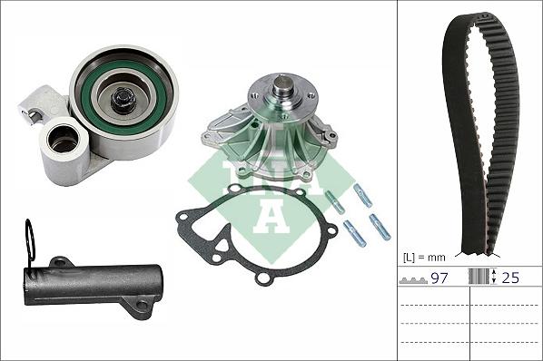 INA 530 0719 30 - Pompa acqua + Kit cinghie dentate autozon.pro