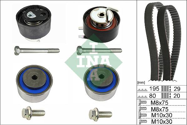 INA 530 0731 10 - Kit cinghie dentate autozon.pro