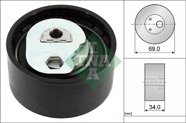 INA 531 0941 10 - Rullo tenditore, Cinghia dentata autozon.pro