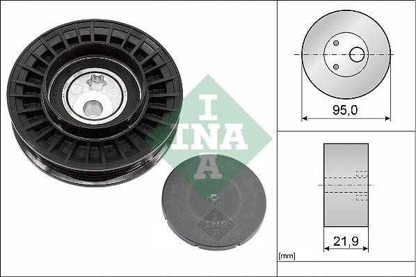 INA 531 0963 10 - Galoppino / Guidacinghia, Cinghia Poly-V autozon.pro