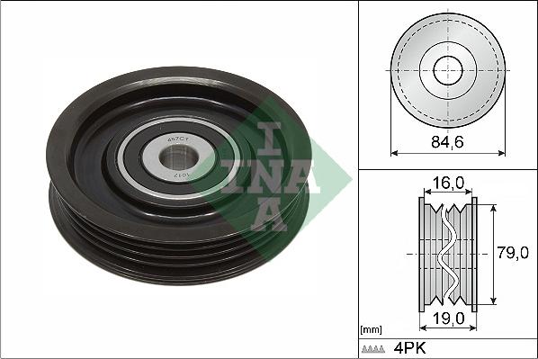 INA 531 0931 10 - Galoppino / Guidacinghia, Cinghia Poly-V autozon.pro