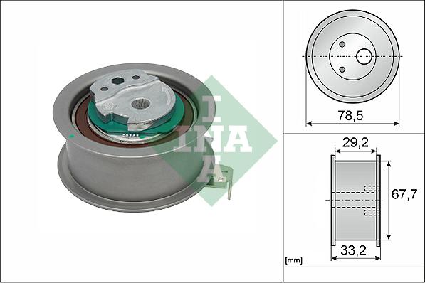 INA 531 0927 10 - Rullo tenditore, Cinghia dentata autozon.pro