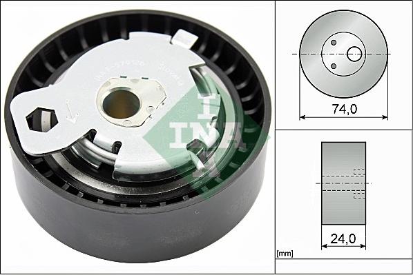 INA 531 0497 10 - Rullo tenditore, Cinghia dentata autozon.pro