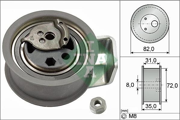 INA 531 0436 20 - Rullo tenditore, Cinghia dentata autozon.pro