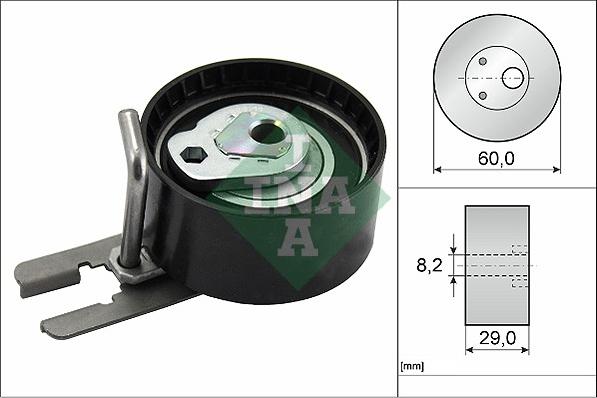 INA 531 0555 10 - Rullo tenditore, Cinghia dentata autozon.pro