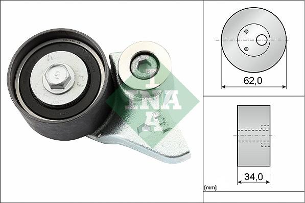 INA 531 0502 20 - Rullo tenditore, Cinghia dentata autozon.pro