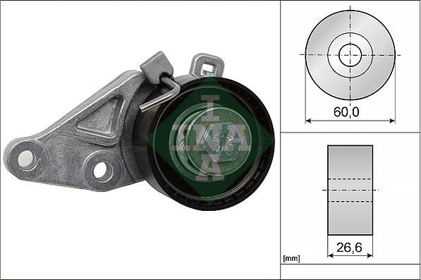 INA 531 0586 10 - Rullo tenditore, Cinghia dentata autozon.pro