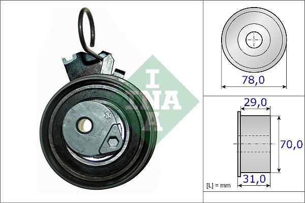 INA 531 0532 10 - Rullo tenditore, Cinghia dentata autozon.pro