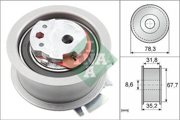 INA 531 0628 30 - Rullo tenditore, Cinghia dentata autozon.pro