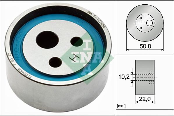 INA 531 0055 10 - Rullo tenditore, Cinghia dentata autozon.pro