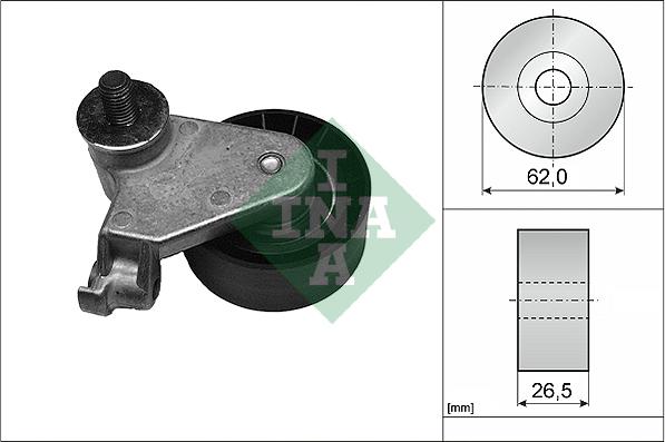 INA 531 0171 10 - Rullo tenditore, Cinghia dentata autozon.pro