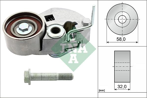 INA 531 0843 10 - Rullo tenditore, Cinghia dentata autozon.pro