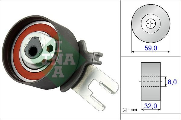 INA 531 0859 10 - Rullo tenditore, Cinghia dentata autozon.pro