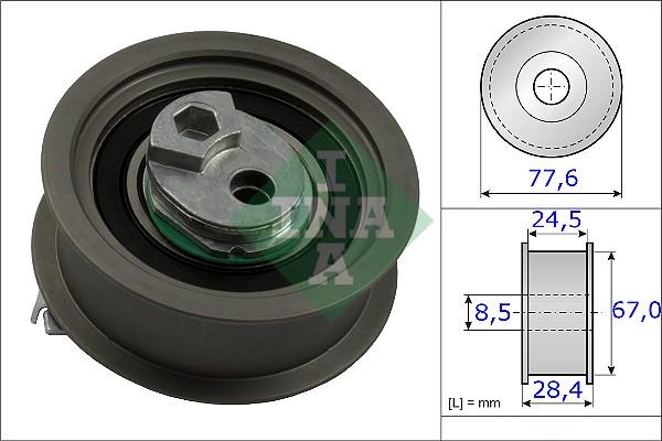 INA 531 0851 10 - Rullo tenditore, Cinghia dentata autozon.pro