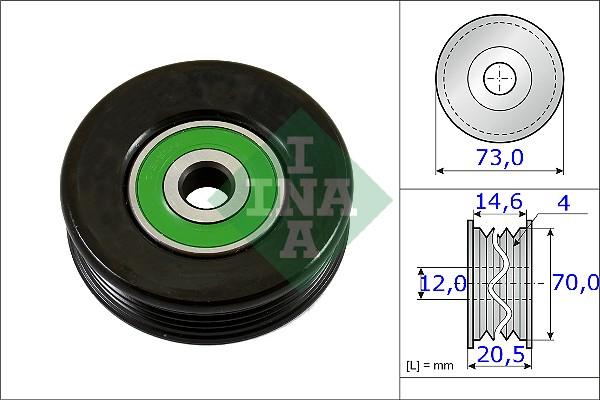 INA 531 0852 10 - Galoppino / Guidacinghia, Cinghia Poly-V autozon.pro