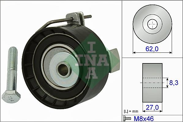 INA 531 0813 10 - Rullo tenditore, Cinghia dentata autozon.pro