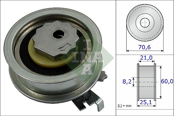 INA 531 0882 10 - Rullo tenditore, Cinghia dentata autozon.pro