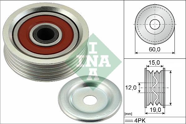 INA 531 0887 10 - Galoppino / Guidacinghia, Cinghia Poly-V autozon.pro