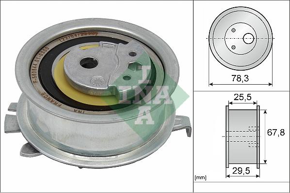 INA 531 0825 10 - Rullo tenditore, Cinghia dentata autozon.pro