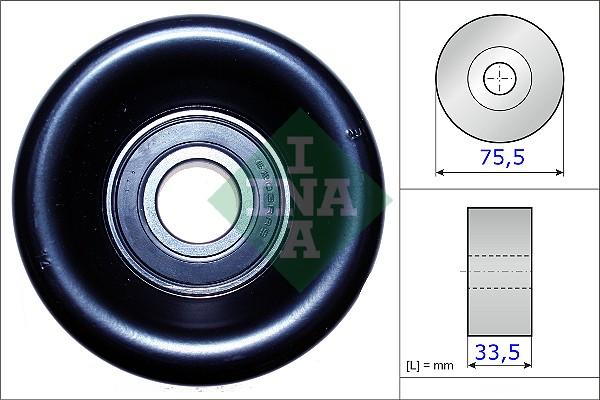 INA 531 0827 10 - Galoppino / Guidacinghia, Cinghia Poly-V autozon.pro